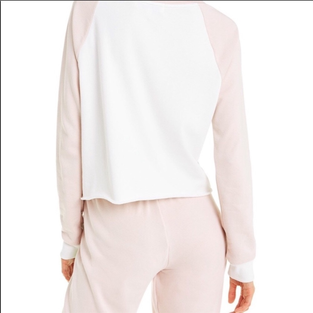 🎉HP Wildfox Beachhouse Striped Cropped Sweatshirt - Picture 2 of 11